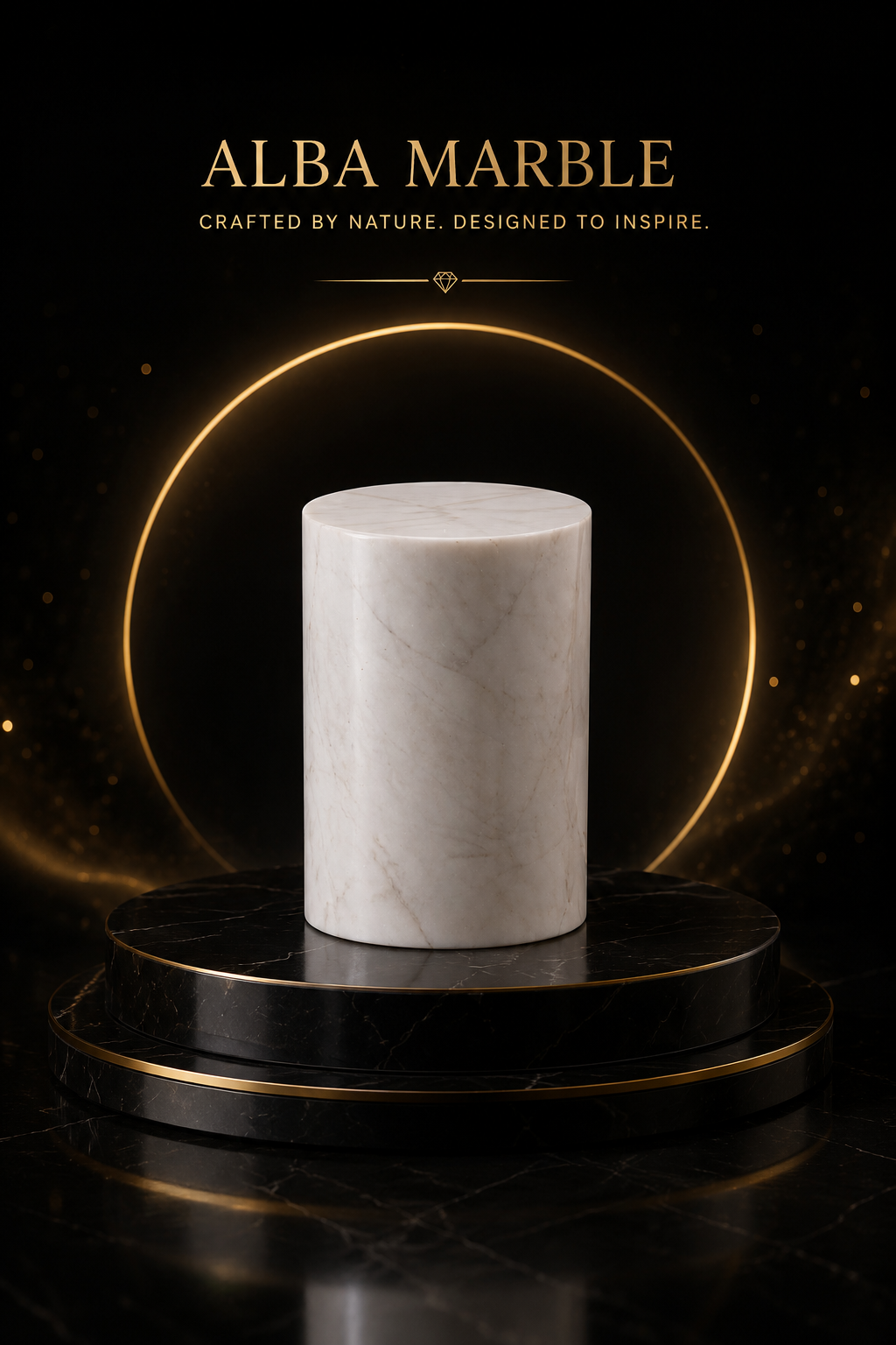 Alba Marble Lamp off